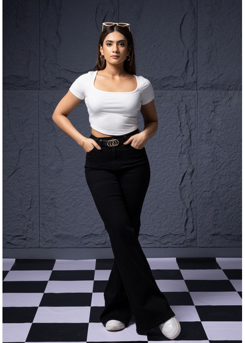 KEA WHITE CROP TOP